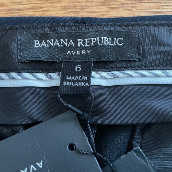 Banana Republic Navy Avery Pant w/ Red/White Racing Stripe, Women’s Size 6, NWT - Picture 7 of 14